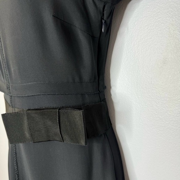 Gorgeous Prada Scoop Neck Fit and Flare Dress Short Sleeve Silk Blend 0 - Picture 6 of 15